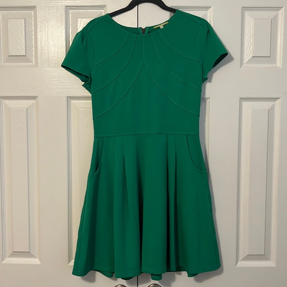 Gianni Bini Green Fit and Flare Dress